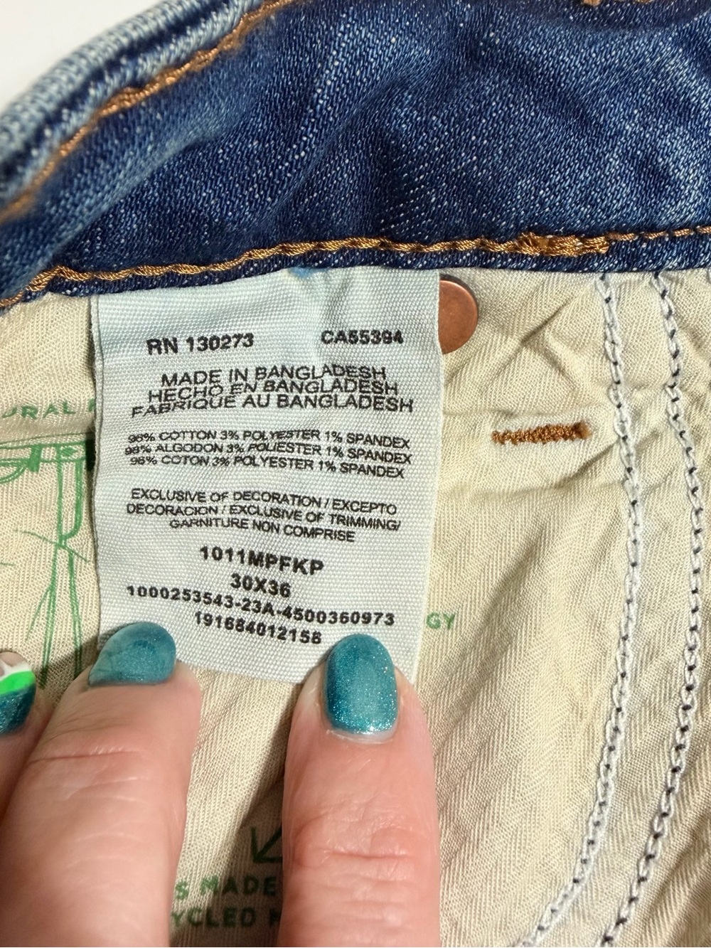 Wrangler Retro Green Jean Trumpet Flare Jeans 30x36 Tall Paige Western NWT - Picture 10 of 16